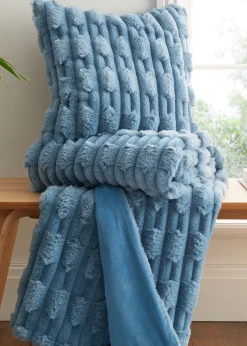 Bianca Fine Linens So Soft Carved Faux Fur Blanket Throw (150x200 cm)