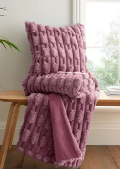 Bianca Fine Linens So Soft Carved Faux Fur Blanket Throw (150x200 cm)
