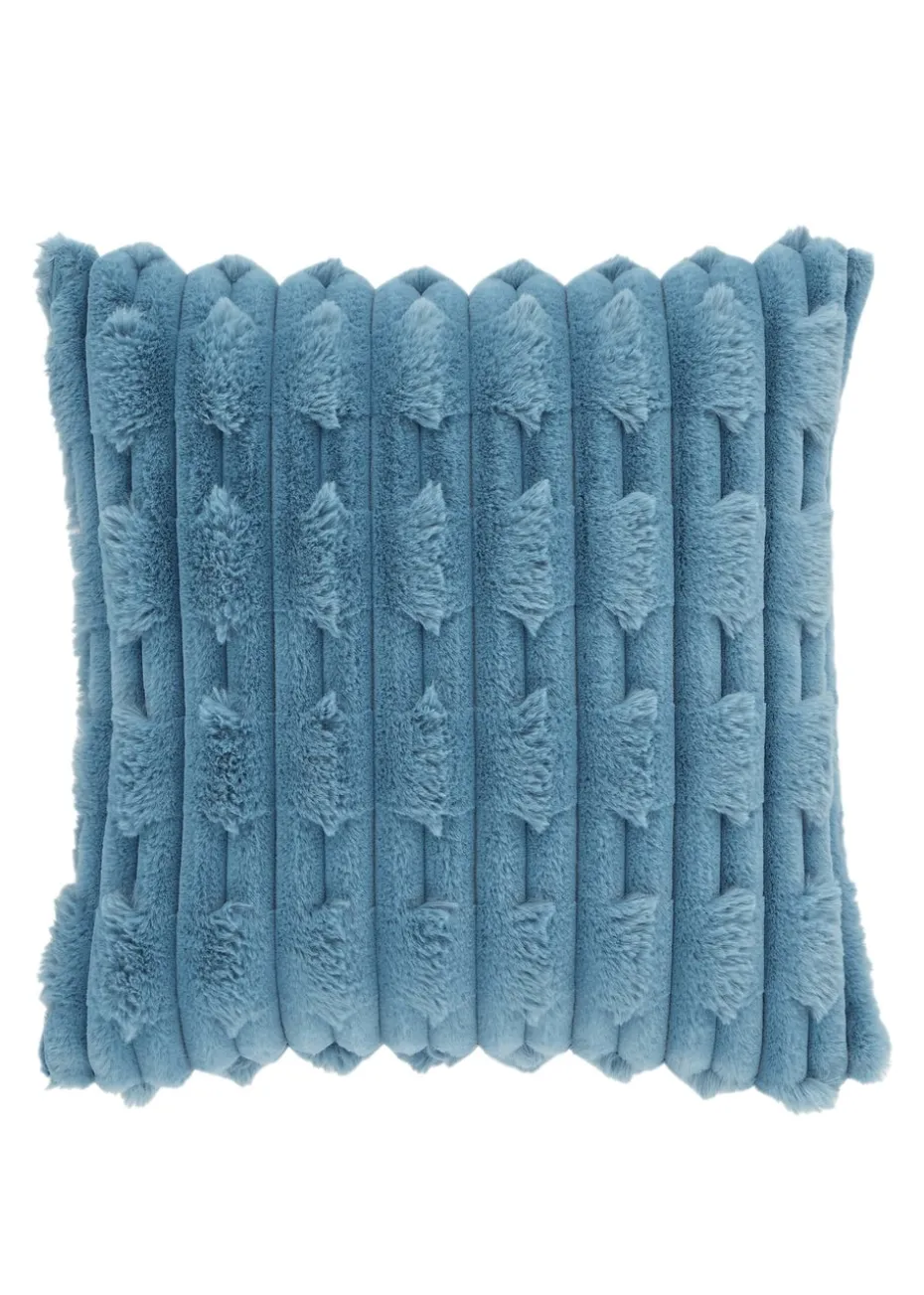 Bianca Fine Linens So Soft Carved Faux Fur Cushion (50x50cm)