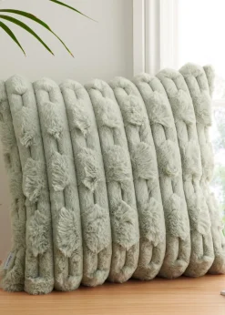 Bianca Fine Linens So Soft Carved Faux Fur Cushion (50x50cm)