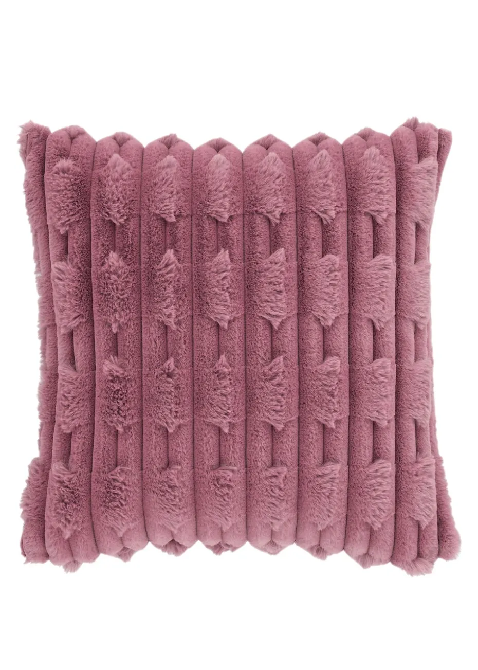 Bianca Fine Linens So Soft Carved Faux Fur Cushion (50x50cm)