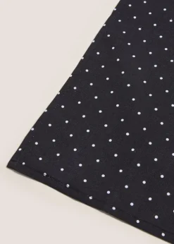 Black 3 Pack Mono Heart Print Tea Towel