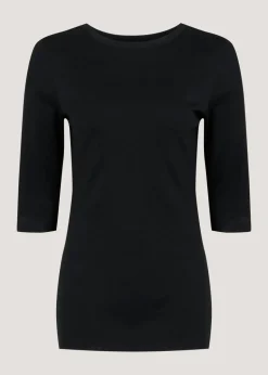 Black 3/4 Sleeve T-Shirt