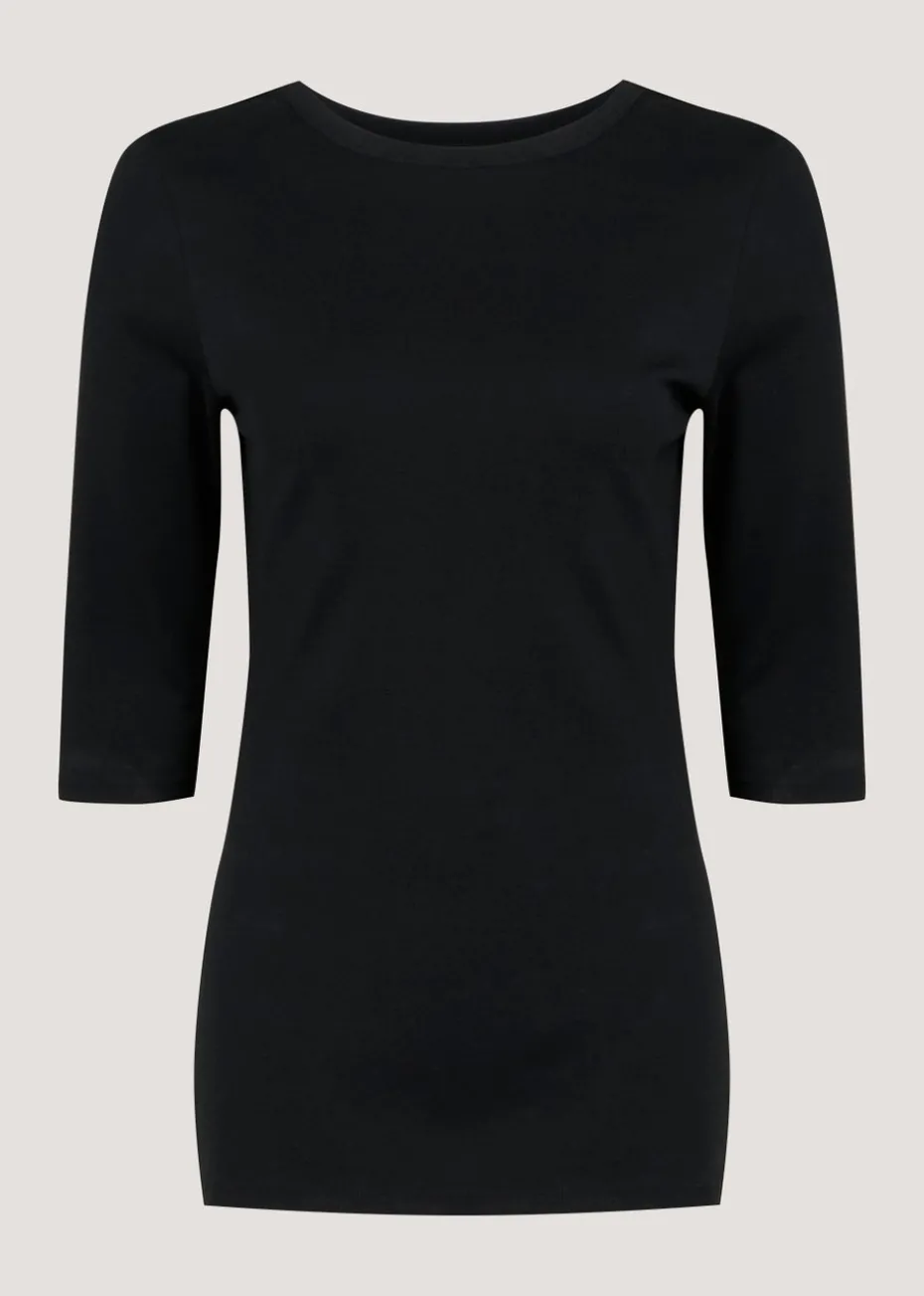 Black 3/4 Sleeve T-Shirt