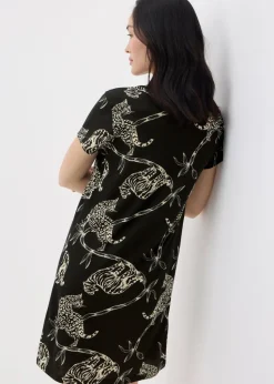 Black Animal Print Nightie