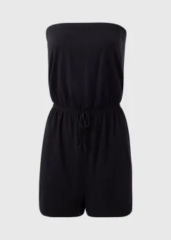 Black Bandeau Playsuit