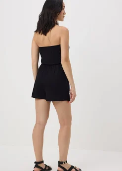 Black Bandeau Playsuit