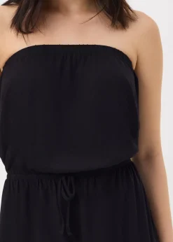 Black Bandeau Playsuit