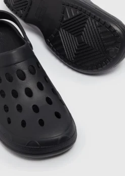 Black Basic Clogs