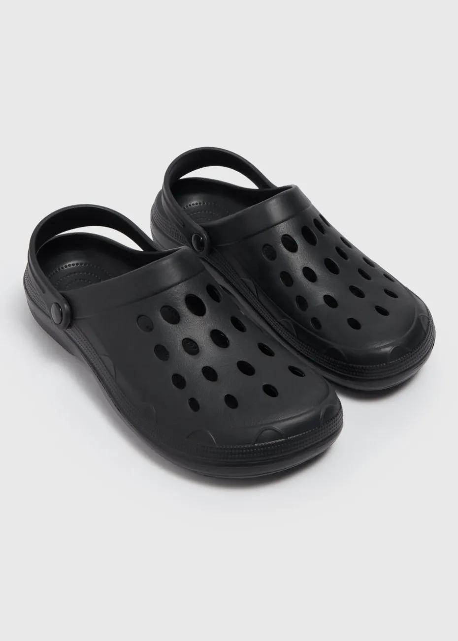Black Basic Clogs