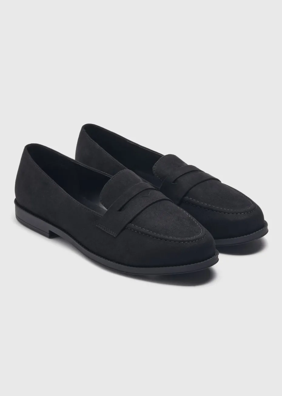 Black Basic Loafers