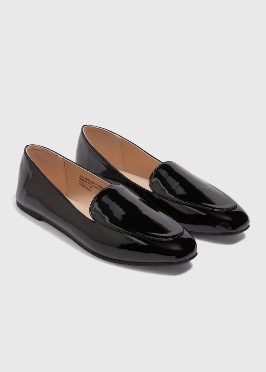 Black Basic Patent Loafers