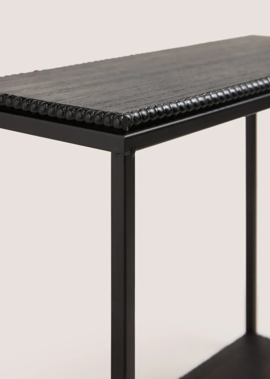 Black Beaded Shelf (15cm x 40cm x 40cm)