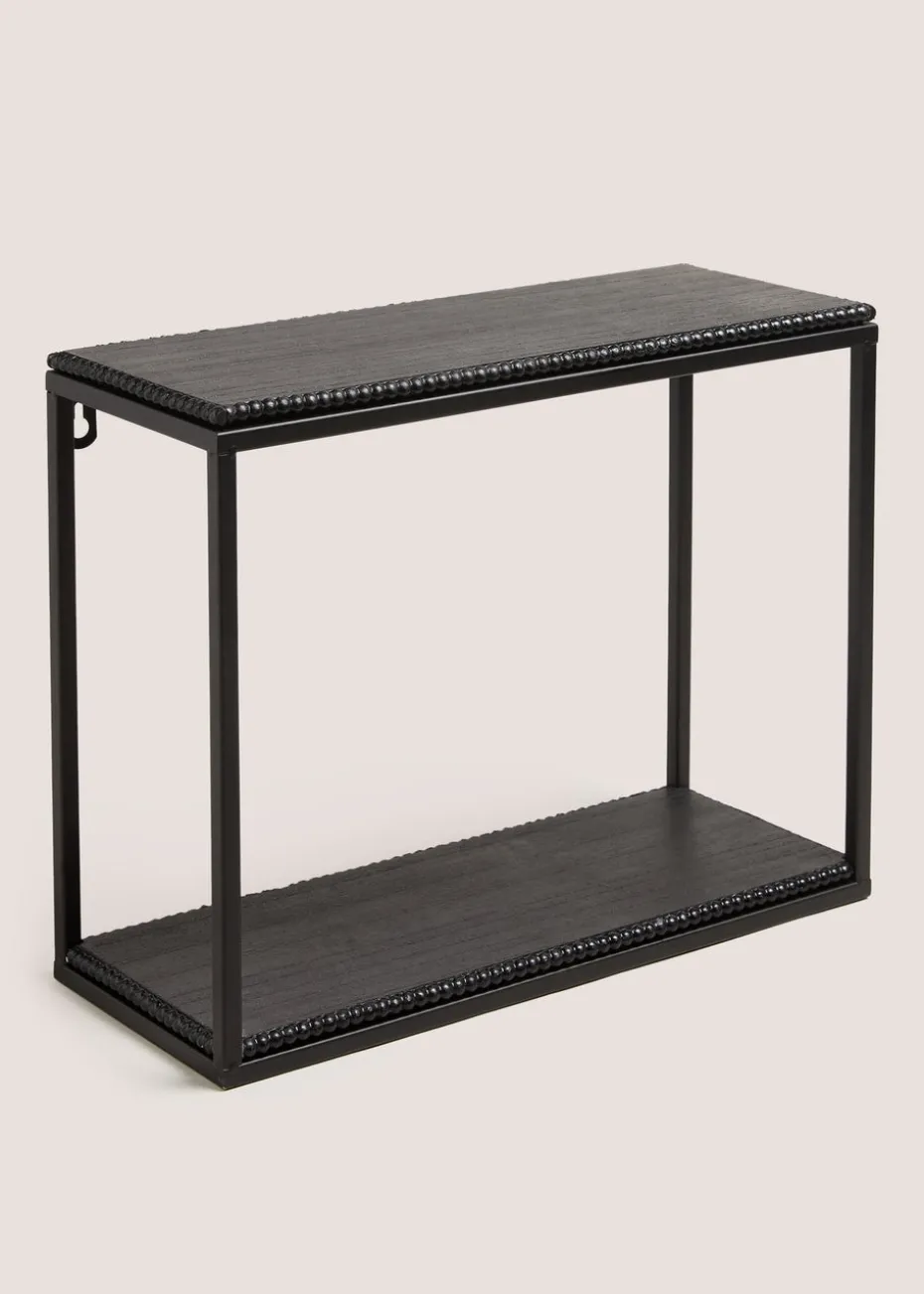 Black Beaded Shelf (15cm x 40cm x 40cm)