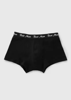 Black Best Man Boxers