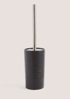 Black Ceramic Toilet Brush (20cm x 10cm x 58cm)