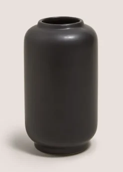 Black Ceramic Vase (9cm x 9cm x 20cm)