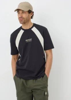 Black Cut & Sew T-Shirt