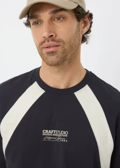 Black Cut & Sew T-Shirt