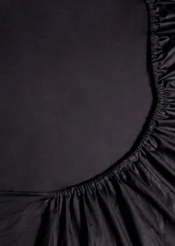 Black Deep Fit Bed Sheet.