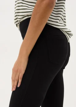 Black Denim Look Ankle Length Leggings