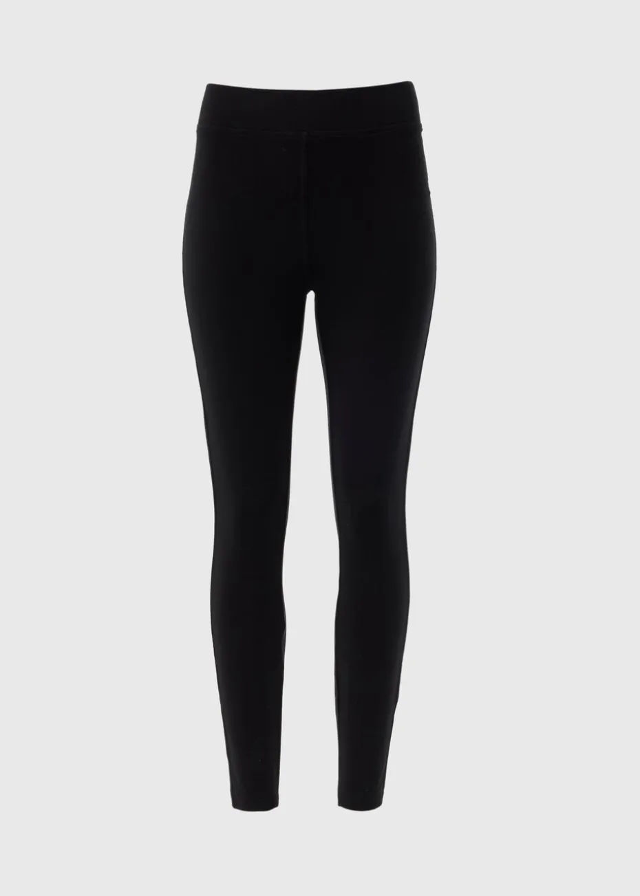Black Denim Look Ankle Length Leggings