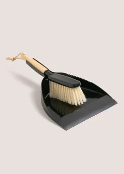 Black Dustpan Brush