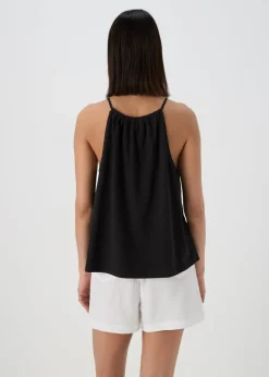 Black Embroidered Cami