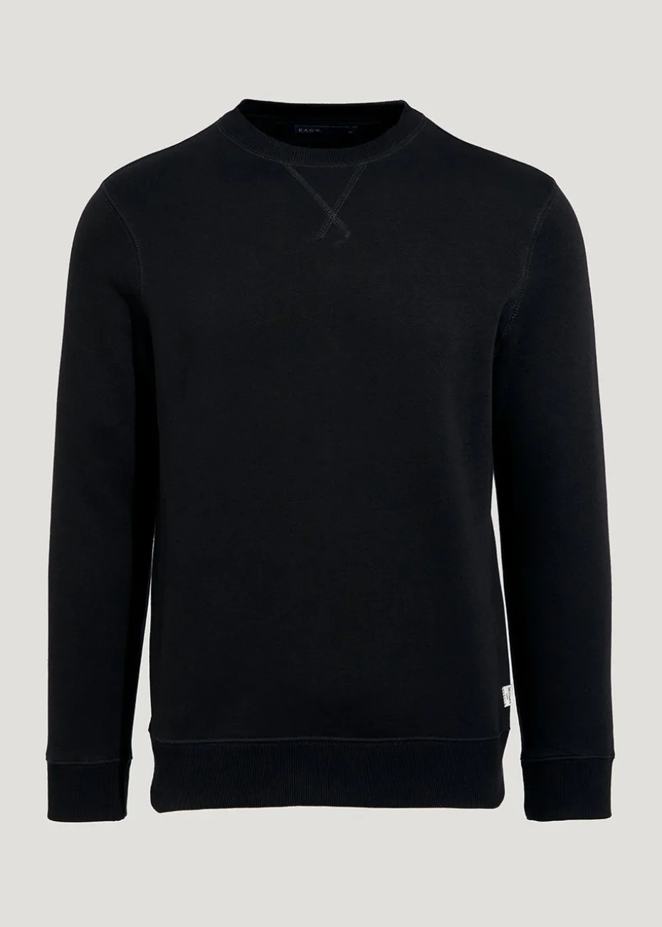 Black Essential Crew Neck Sweatshirt