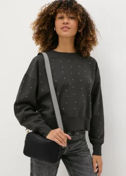 Black Faux Leather Camera Bag