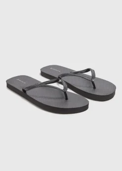 Black Flip Flops
