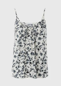 Black Floral Cami Top