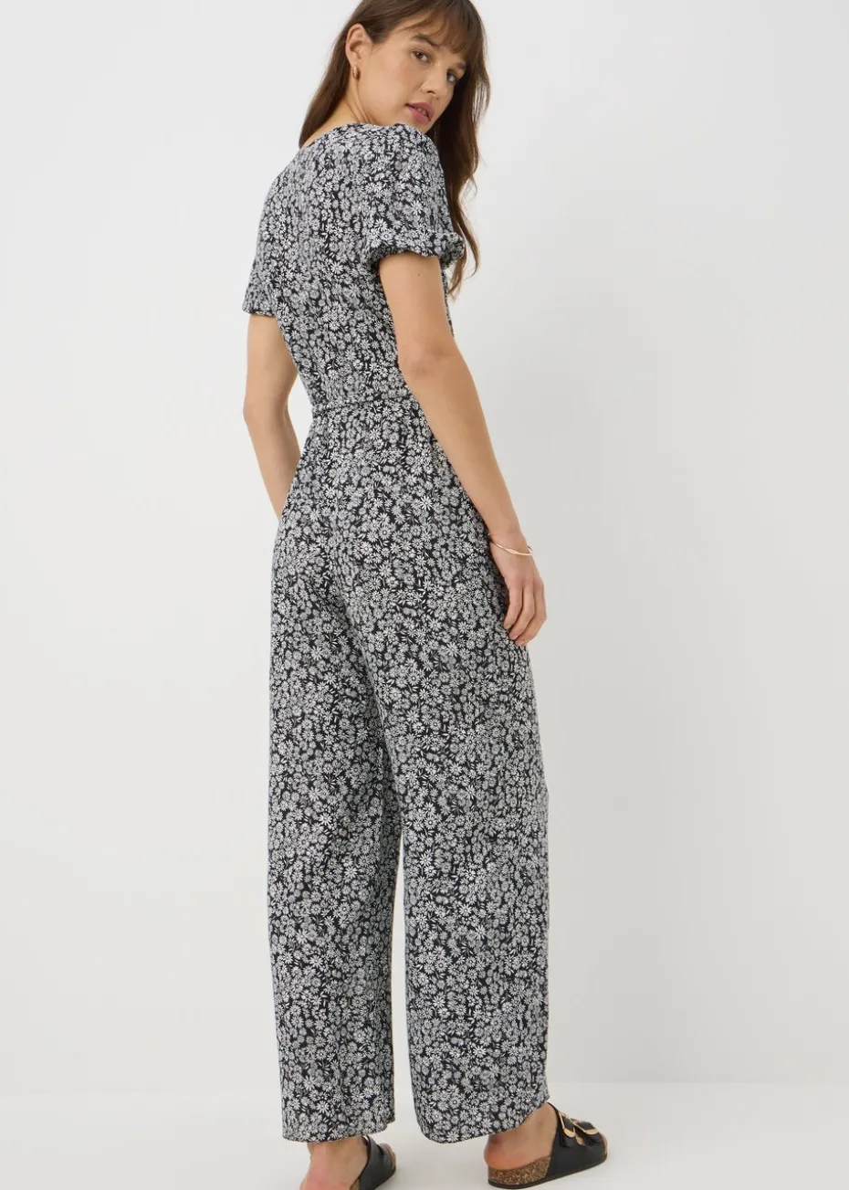 Black Floral Jumpsuit