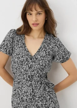 Black Floral Jumpsuit