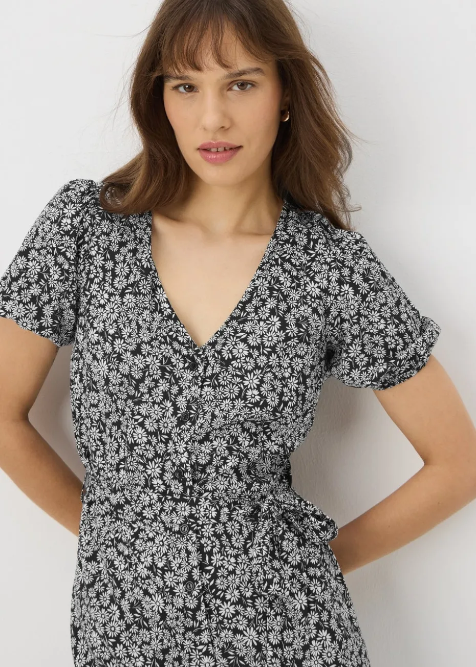 Black Floral Jumpsuit