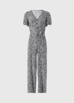 Black Floral Jumpsuit