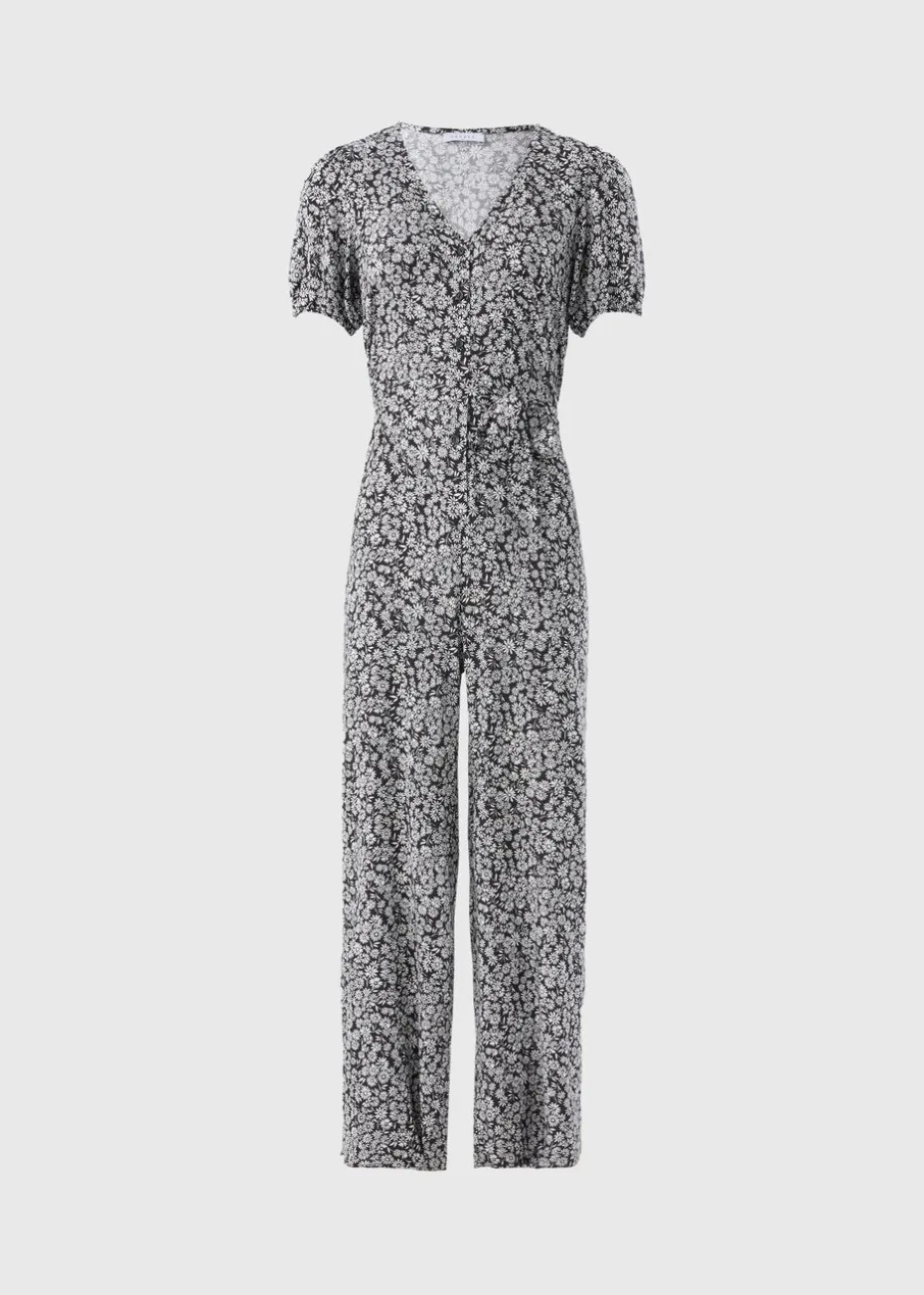 Black Floral Jumpsuit