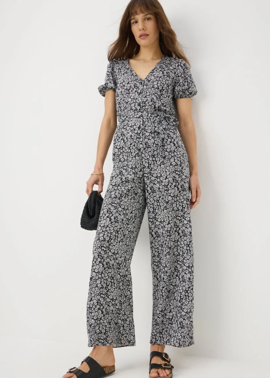 Black Floral Jumpsuit