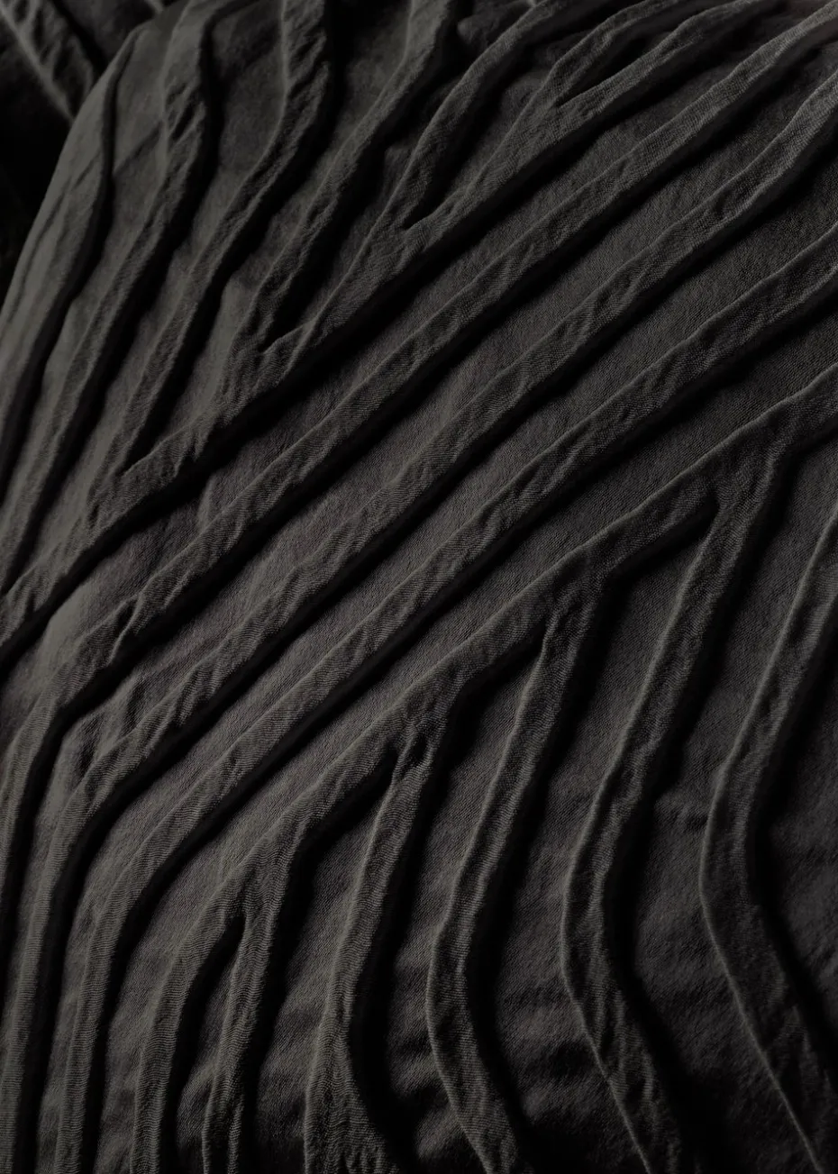 Black Geometric Duvet Set