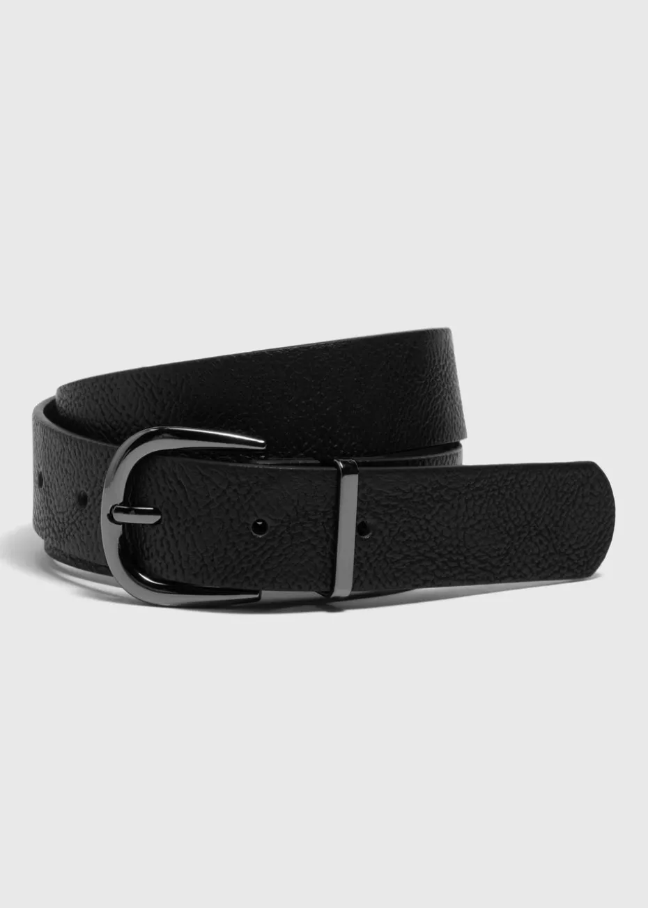 Black Gunmetal Jeans Belt