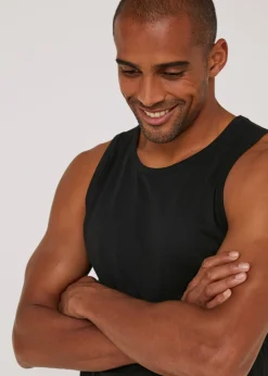 Black Jersey Vest Top