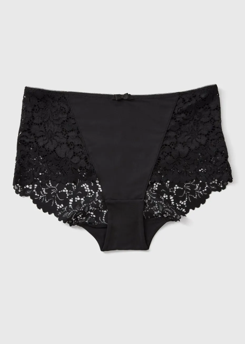 Black Lace Midi Knickers