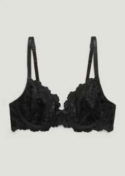 Black Lace Non Padded Bra