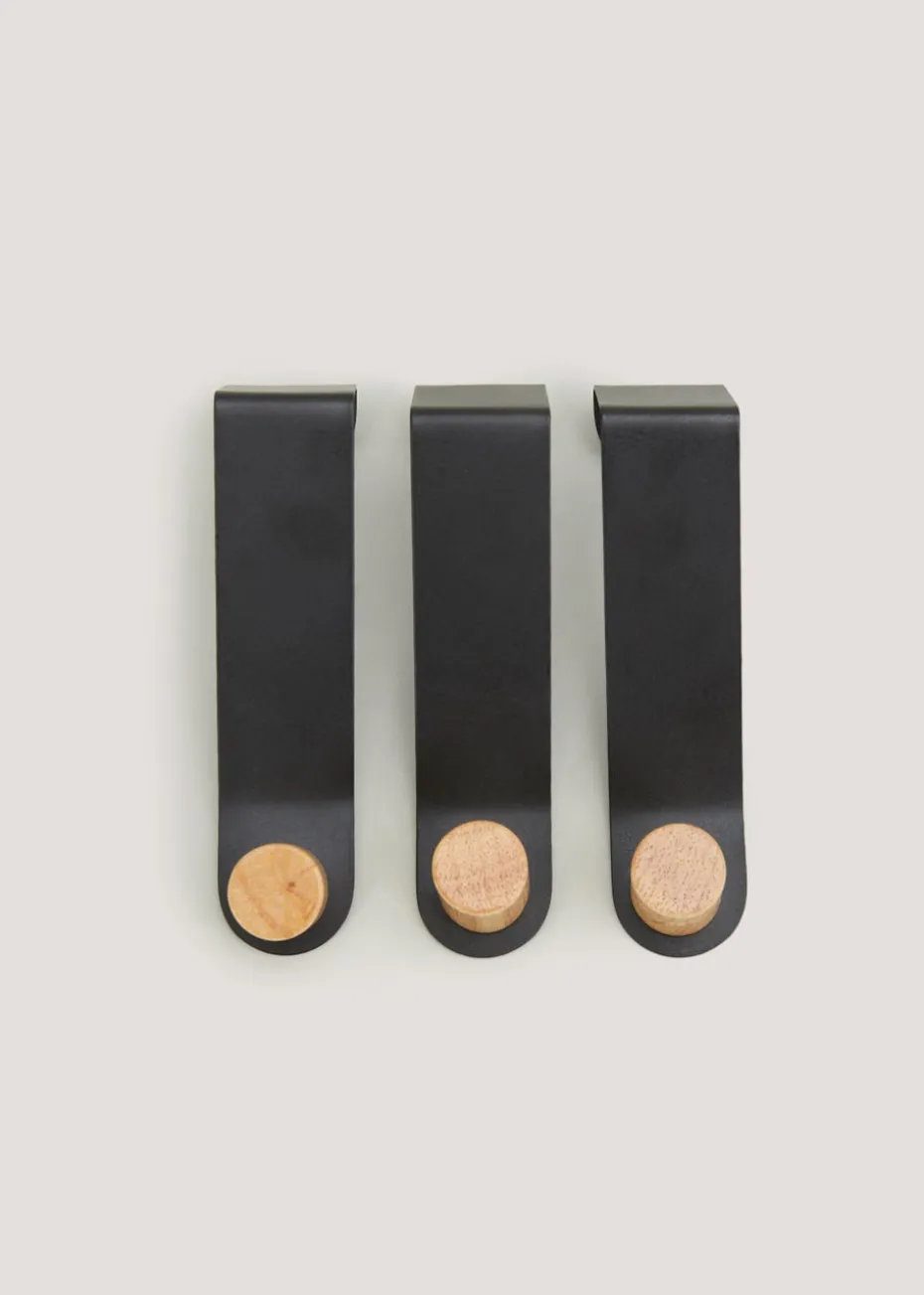 Black Metal & Bamboo Bin