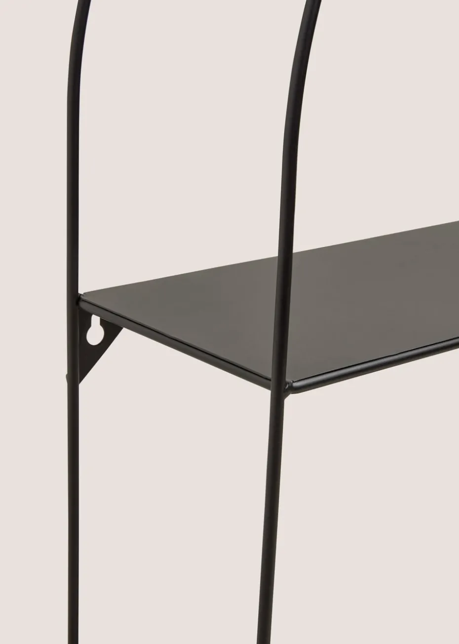 Black Metal Arch Shelf