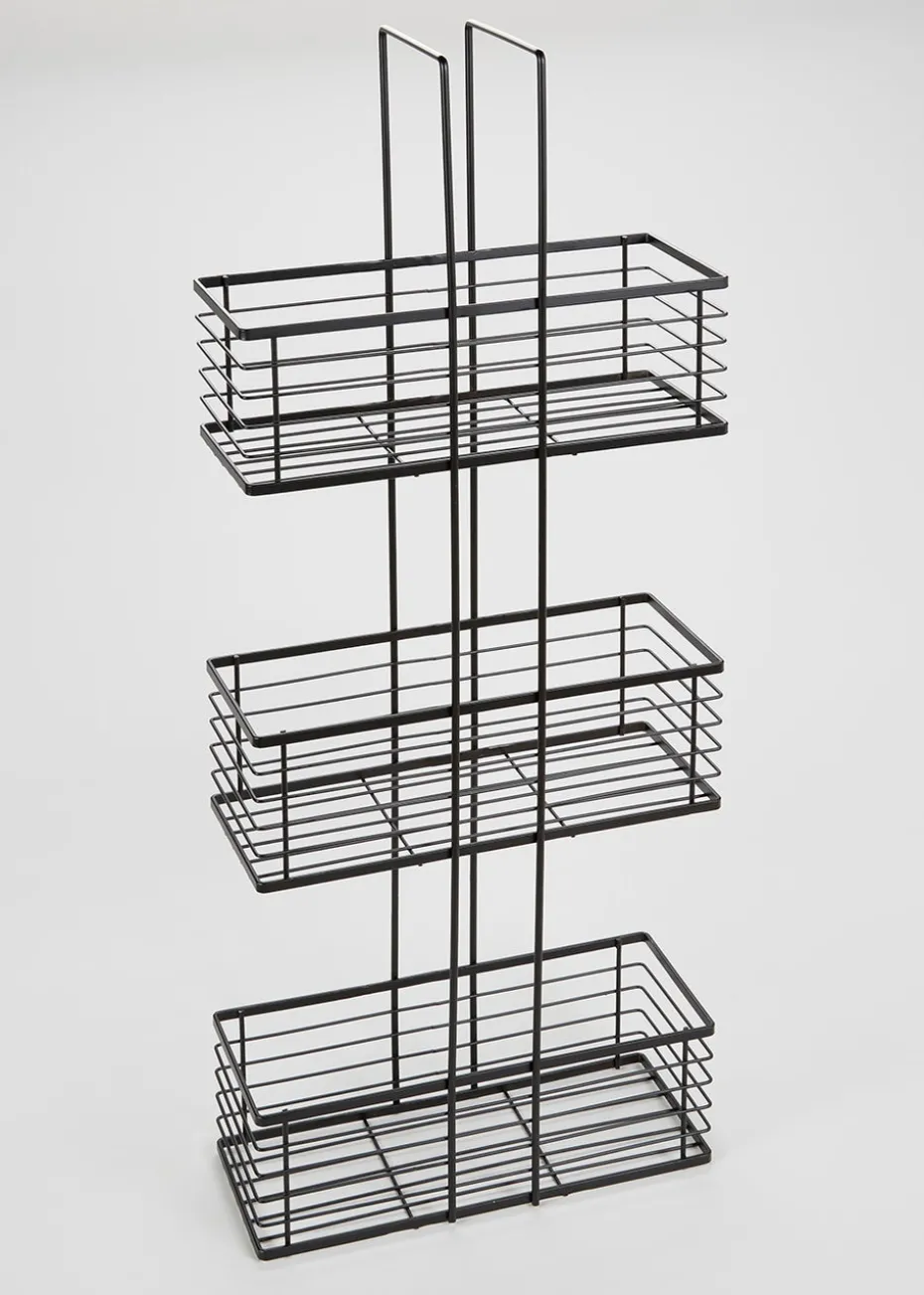 Black Metal Shower Caddy