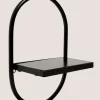 Black Metal Single Shelf