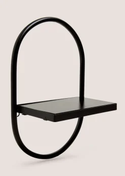 Black Metal Single Shelf