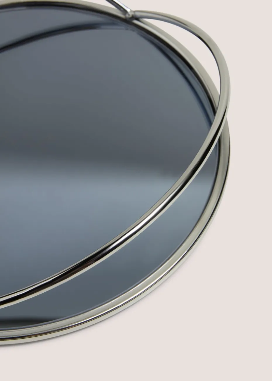 Black Mirrored Tray (29.5cm x 29.5cm x 5.6cm)