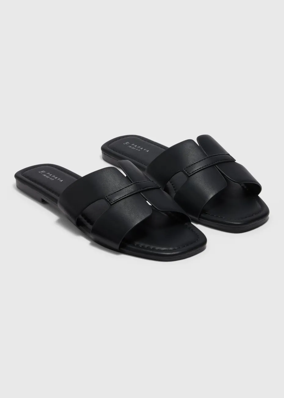 Black Mule Sandals